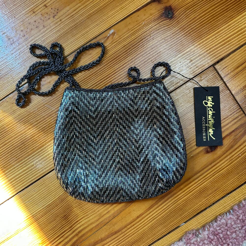 Y2K-era Inge Christopher hand-beaded evening bag